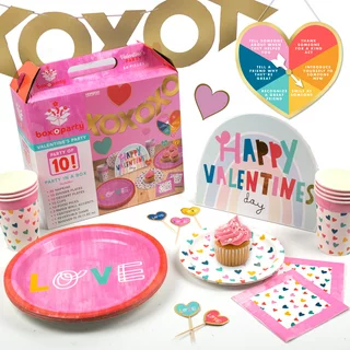 Box O Party Multicolor Valentines Day Party In A Box