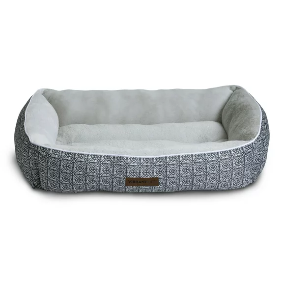 Vibrant Life Lounger Pet Bed, Large, 36" x 27"