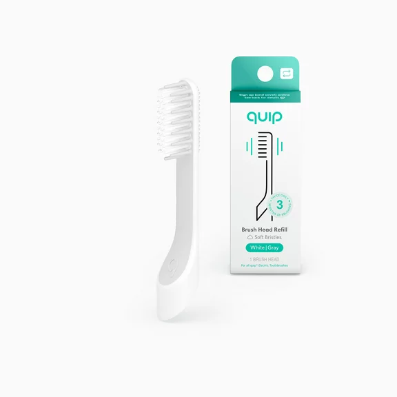 quip Electric Toothbrush Replacement Brush Head, Soft Bristles, 1 Count