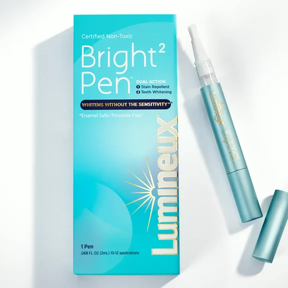 Lumineux Teeth Whitening & Dual Action Stain Repellant Bright 2 Pen