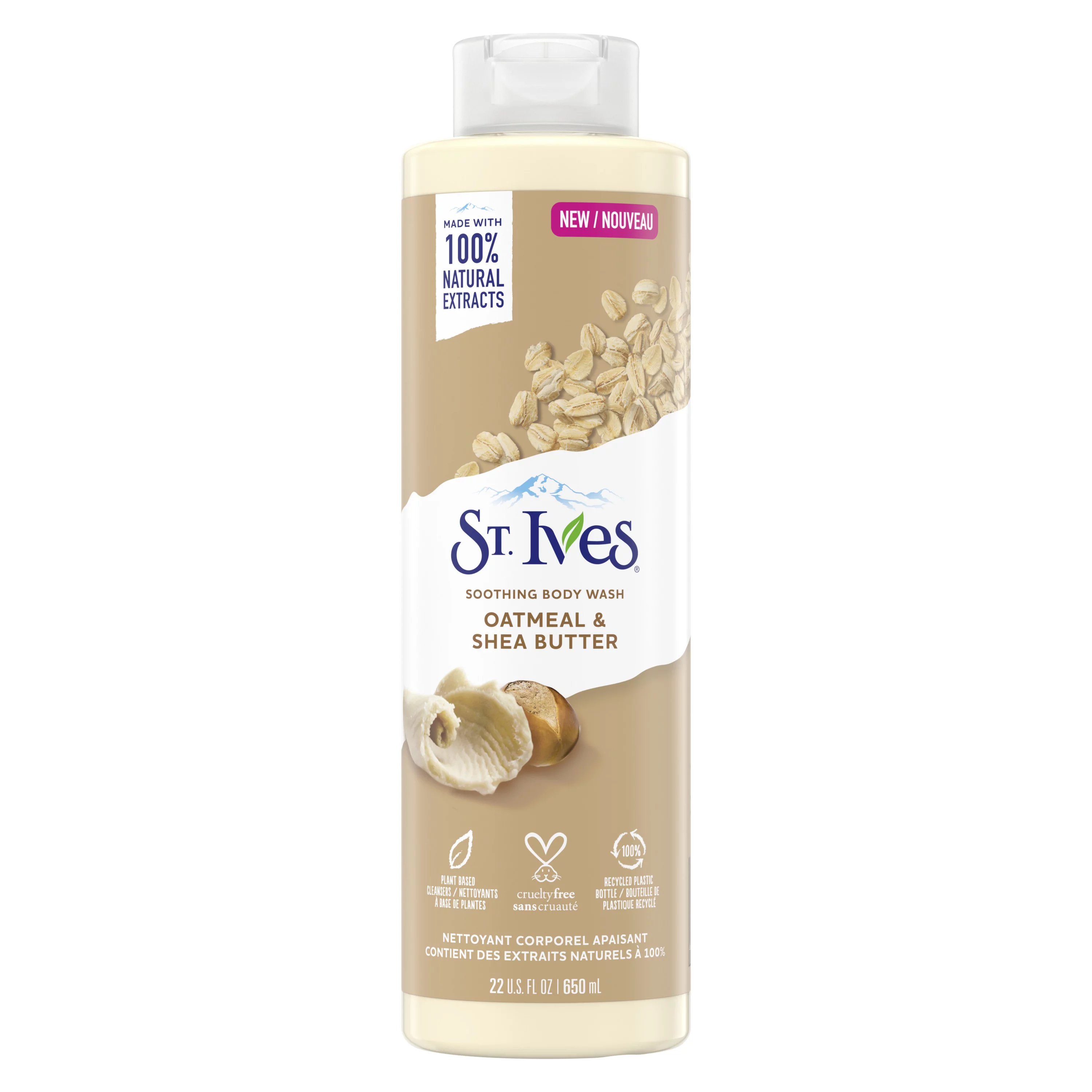 St. Ives Oatmeal and Shea Butter Soothing Liquid Body Wash 22 oz