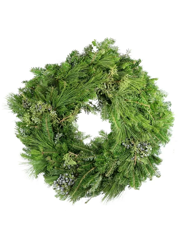 National Plant Network Decorated Pine Wreaths, 24" (Green)